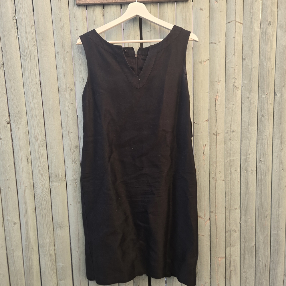 Talbots Classic Black Midi Dress